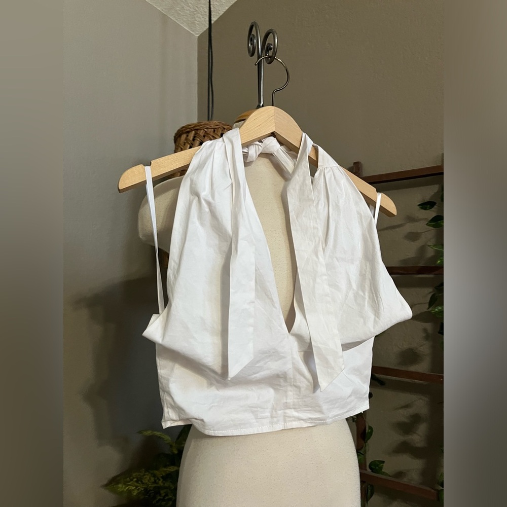 ☑️STAUD White Kai Camisole Sz 2 - Picture 6 of 12